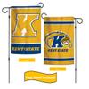 College Garden Flag Set With Stand, Printed in the USA, 12.5" x 18" College Flag With Three Piece Steel Yard Flag Stand Holder (Kent State) view 1