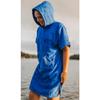 SWELL Wakesurf Creator Boat Coat - Hooded Microfiber Towel (Medium) - Blue view 2