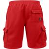 J. LOVNY Men's Comfy Fit Summer Drawstring Fleece Cargo SweatShorts M-7XL Red view 3