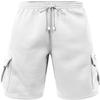 J. LOVNY Men's Comfy Fit Summer Drawstring Fleece Cargo SweatShorts M-7XL White view 1
