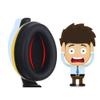 GIEA Earmuffs Child Safety Earmuffs Construction Child Safety Earmuffs Folding Headband Shooting Ear Protectors Safety H-21 view 3