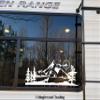Wolf Mountain Moon Vinyl Sticker - RV Camper Graphics Scenery - Die Cut Decal - 44w x 17h inches view 3