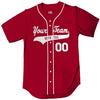 Cardinal White Piping Braid Trim Classic Custom Baseball Jersey | Adult 3X-Large view 1