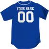 Royal Blue White Piping Braid Trim Classic Custom Baseball Jersey | Youth x-Lar view 2