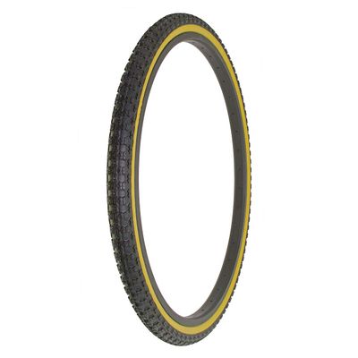 Alta Bicycle Tire Duro 26" x 1.75" Bike Tire Comp 3 Tread, Multiple Colors (Black/Gum Wall)