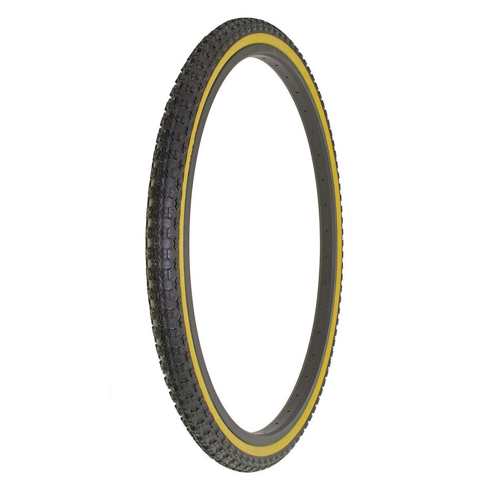 Alta Bicycle Tire Duro 26" x 1.75" Bike Tire Comp 3 Tread, Multiple Colors (Black/Gum Wall)