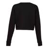 Bella Canvas Womens cropped crew fleece (fast fashion) (XL) (Black) view 2