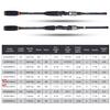 baitcasting Rod, 4 Piece Casting Spinning Fishing Rods Portable 4 pc Lightweight Carbon Fiber Poles M Power MF Action 8ft view 3