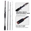 baitcasting Rod, 4 Piece Casting Spinning Fishing Rods Portable 4 pc Lightweight Carbon Fiber Poles M Power MF Action 8ft view 4