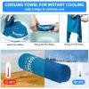SYOURSELF Cooling Towels for Neck and Face, 6 Pack 40" x 12" Cooling Towel for Hot Weather, Soft Breathable Instant Cool Chilly Pad for Sports Golf Yoga Gym Athletes Camping Ice Towels(Mix-6pcs) view 3