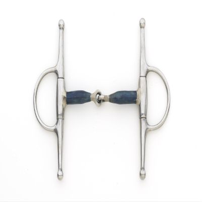 centaur Blue Steel Med Weight Eggbutt Full Cheek Bit