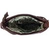 Zelris Longhorn Skull Embroidered Feather Cactus Design Women Concealed Carry Crossbody Messenger Bag (Purple) view 4
