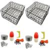 2-Pack of KUFA Vinyl Coated Crab Traps & Accessory Kits (100' Non-Lead Sinking line,Caliper,Harness,Bait Bag & 14" Float) (S60+CEM3) x2 view 1