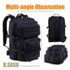 R.SASR Black Tactical Backpack, Military Backpack, Molle Backpack.(Black-02) view 4