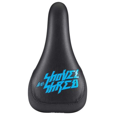 reverse Nico Vink Shovel and Shred Saddle, Black/Light Blue - 40330