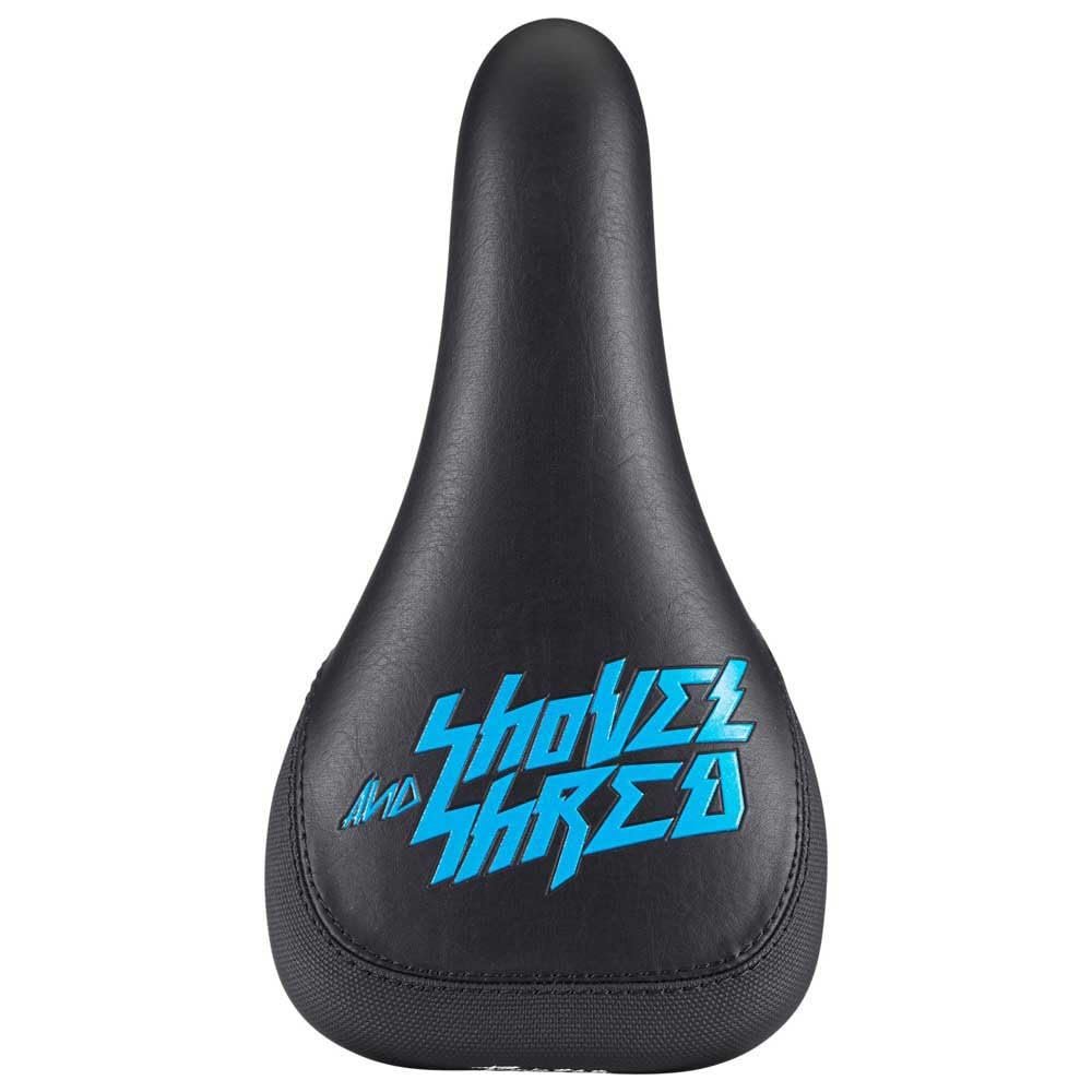 reverse Nico Vink Shovel and Shred Saddle, Black/Light Blue - 40330