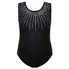 BAOHULU Gymnastics Leotards for Girls Shiny Jewels Kids Athletic Apperal Dance Outfit B199_Black_10A view 1