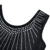 BAOHULU Gymnastics Leotards for Girls Shiny Jewels Kids Athletic Apperal Dance Outfit B199_Black_10A view 3
