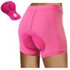 Lixada Women's Cycling Shorts 3D Padded MTB Bicycle Bike Underwear Shorts Pink view 1