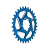 Funn Solo DX Narrow Wide Chainring for 9 10 11 12 Speed Chain, Fits SRAM Direct Mount Interface Crankset, Boost 3mm Offset, Single Speed Bike Chain Ring for MTB, BMX Bike and Road Bike (30T, Blue) view 1
