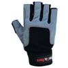 MRX BOXING & FITNESS Sailing Gloves with 3/4 Finger and Grip for Men and Women, Great for Kayaking, Workouts and More Grey/Black view 3