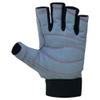 MRX BOXING & FITNESS Sailing Gloves with 3/4 Finger and Grip for Men and Women, Great for Kayaking, Workouts and More Grey/Black view 4