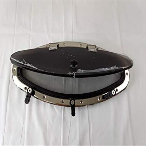 JZ 250 * 575mm 9.8 * 22.6 Eye Shape 316L SS Opening Portlight Porthole for Marine Boat