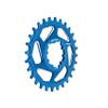 Funn Solo DX Narrow Wide Chainring for 9 10 11 12 Speed Chain, Fits SRAM Direct Mount Interface Crankset, Boost 3mm Offset, Single Speed Bike Chain Ring for MTB, BMX Bike and Road Bike (28T, Blue) view 1