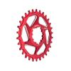 Funn Solo DX Narrow Wide Chainring for 9 10 11 12 Speed Chain, Fits SRAM Direct Mount Interface Crankset, Boost 3mm Offset, Single Speed Bike Chain Ring for MTB, BMX Bike and Road Bike (30T, Red) view 1
