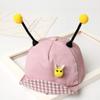 Baby Cartoon Cap Kids Summer Sun Hat Boys UV Protection Caps Girls Cute Soft Brim Baseball Cap for Kid with Insect Ears(Pink) view 2