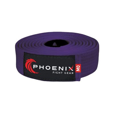 Phoenix Fight Gear BJJ Belt for Jiu Jitsu- A0, A1, A2, A3, A4, A5, White, Yellow, Orange, Purple, Blue, Green, Grey, Black (Purple, A5)
