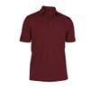Monterey Club Men's Point Collar Medium Weight Pique Solid Polo Shirt #1300 (Maroon, Small) view 1