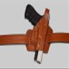 ALIS34090 Pancake Leather Holster Open-end Thumb Break RH & Single Magazine Pouch for Glock 17 19 22 23 Handmade! view 3