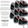 T11 Power Back XL Big & Tall (+2" Over Men's Standard Length) Iron Set 4-SW Golf Clubs Right Handed Stiff Flex Steel Shafts with Jumbo Black Pro Velvet Grip view 4