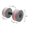 Water Dumbbells, 2Pcs Gray Barbells Water Aerobic Weight for Pool Exercise view 3