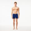 Lacoste Men's Cotton Stretch Essentials Boxer Briefs, 3-pack, Navy Blue/Red/Deep Ocean (New), X-Large view 2