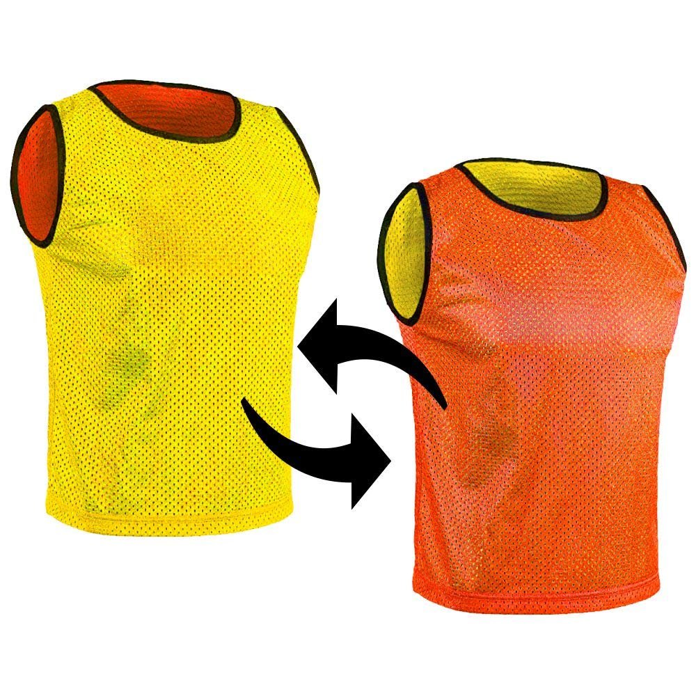 SPORTSBIBS Pinnies Sport Child Youth Teen Adult 2-color Reversible Bibs Soccer Basketball Football Scrimmage Team Jersey