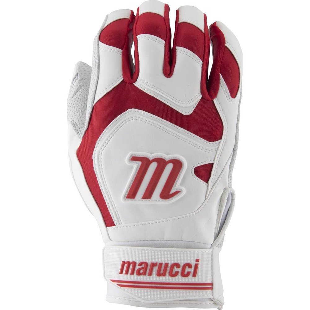 Marucci 2019 Signature Baseball Batting Gloves, Red, Adult XX-Large