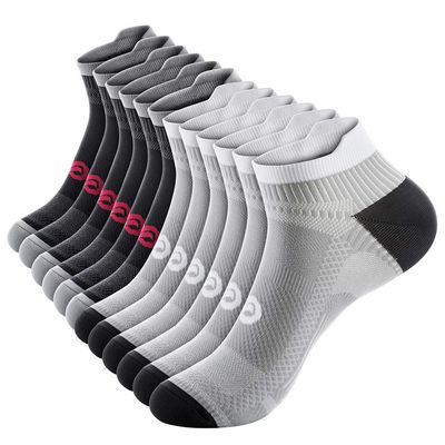 Ankle Compression Socks for Men and Women (6 Pairs), Low Cut Running Short Compression Plantar Fasciitis Socks Women with Ankle Support for Cyling, Athletic,achilles tendon