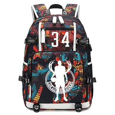 Basketball Player GA34 Luminous Backpack Travel Backpack Fans Bag (Style 1)