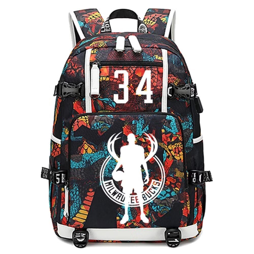Basketball Player GA34 Luminous Backpack Travel Backpack Fans Bag (Style 1)
