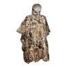 AUSCAMOTEK Wetland Camo Rain Poncho Hooded Waterproof Camouflauge Raincoat with Waterfowl Duck Blind Pattern for Hunting Hiking Camping Fishing view 1