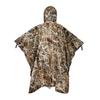 AUSCAMOTEK Wetland Camo Rain Poncho Hooded Waterproof Camouflauge Raincoat with Waterfowl Duck Blind Pattern for Hunting Hiking Camping Fishing view 2