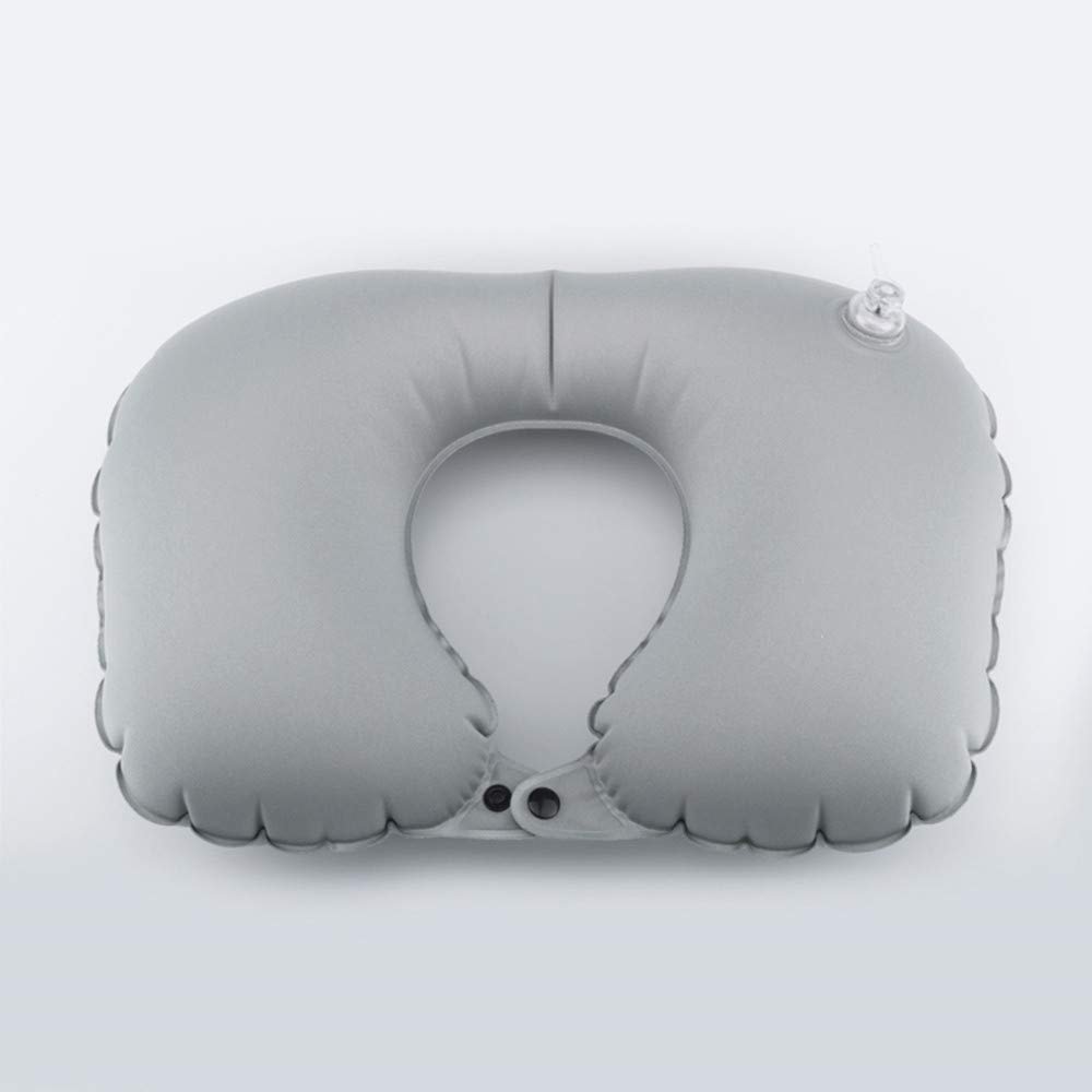 JLFTF Ultralight Inflatable Travel Pillow Compact, Comfortable, Ergonomic Inflatable Pillow for Neck and Lumbar Support for Camping, Hiking, Backpacking