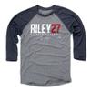 500 LEVEL Austin Riley 3/4 Sleeve T-Shirt (Baseball Tee, XXX-Large, Navy/Heather Gray) - Austin Riley Elite R WHT view 1