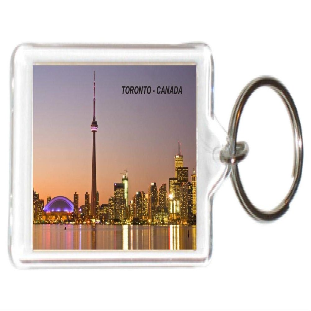 Canada Canadian Ontario ON Acrylic KeyChains KeyRings Holders (1 Piece, Style: Toronto #B1)
