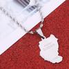 BR Gold Jewelry Stainless Steel Original Old Sudan Map Juba Necklace Pendant (Silver Color) view 4