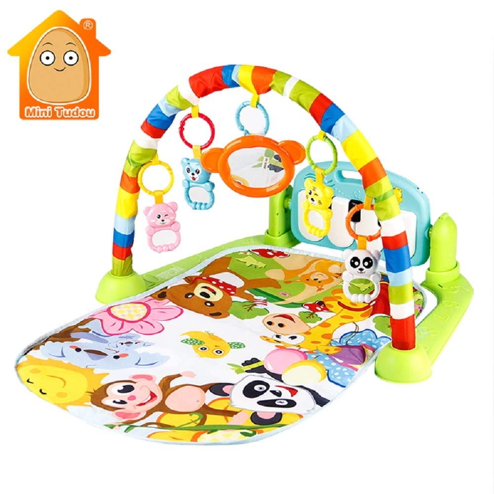 Baby Play Mat Kids Rug Educational Puzzle Carpet with Piano Keyboard and Cute Animal Playmat Baby Gym Crawling Activity Mat Toys
