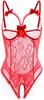 AIBINGGE Lingerie for Women One-Piece Teddy Lingerie Sexy Bodysuit Lace Nightie S-3XL(Red,L) view 1