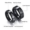 2PCS Black Her King and His Queen Crown Ring Set for Couples His Hers Stainless Steel Matching Promise Engagement Wedding Bands Comfort Fit view 2